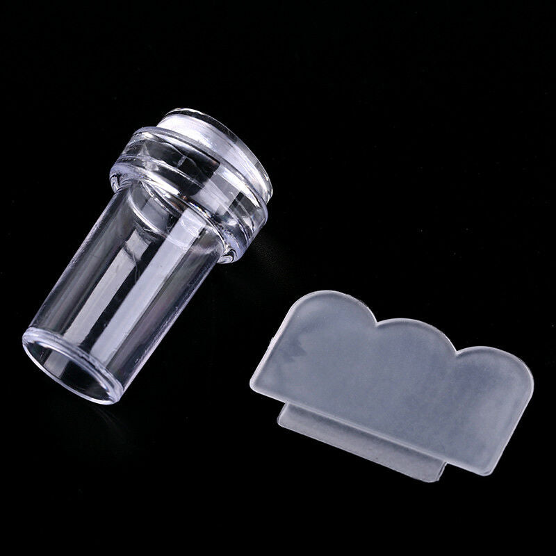 2 in 1 Nail Art Stamp Plates Nails Seal Manicure Printer Acrylic Transparents Gw