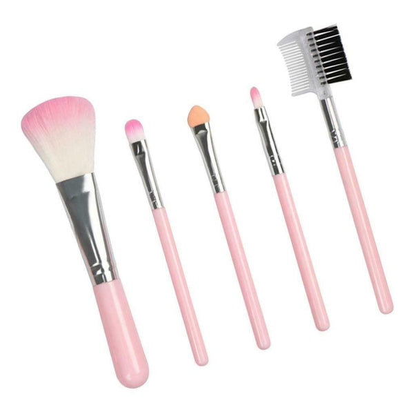 5 Pcs Makeup Brushes Premium Synthetic Foundation Powder Concealers Eye Shadows
