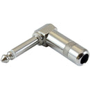 1/4 inch 90 Degree Angle Plugs TS Mono Heavy Duty Style for Speaker Cables, N7I6