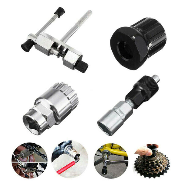 Mountain Bike Bicycle Crank Chain Axis Extractor Removal Repair Tools Kit
