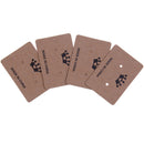 100x kraft paper earring hanging card jewelry display ear studs holder package3C