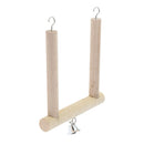 Stabilized Natural Wooden Birds Hanging Swing Cage Pendant Parrots Perch Toys