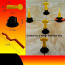 50 Sets Bag 1 Pcs Tool Plastic Flat Ceramic Leveler Floor Construction Tool Y4R1