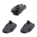 3 Pieces Gas Fuel Tank with Cap for ATV Gokart Quad Dirt Bike ATV Black