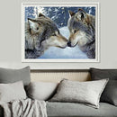 Full Drill Two Wolves 5D DIY Diamond Painting Craft Kit Home Decor