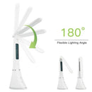 LED Table Lamp Press Control USB Rechargeable Dimmable Reading Light with A