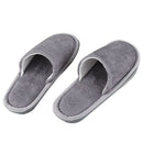 Men Gray Fleeces House Soft Winter Warm Slippers UK 8.5 for Feet Length 27