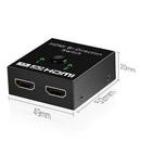 HW-201Q Mini HDMI Splitter Bi-Direction 1x2/2x1 4K Video Adapter Switcher