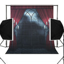 Photography Backdrop Indoor 150x200cm Halloween Background Red Curtain Stud Z8S5