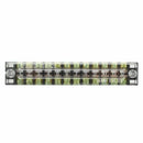 600V 15A 12 Positions Covered Screw Terminal Barrier Strip