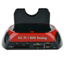 UK 2.5" 3.5" SATA IDE HDD Docking Station Dual Hard Disk Dock e-SATA Hub M4P7