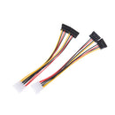 10pcs 4 pin ide male to dual sata y splitter female hdd power adapterVGUSTEUS