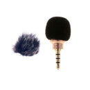 3.5mm Microphone for Mobile Cell Phone+Fur Microphone Windscreen Wind Muff