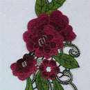 New polyester water soluble embroidery color collar flower lace