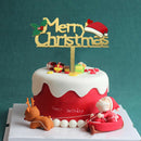 Merry Christmas Acrylic Cake Topper Christmas Acrylic Cupcake Topper for XmS Hn