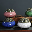 Ceramic Incense Burners Portable Porcelain Censer Buddhism Incense Holder H B8F5