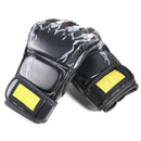 Grappling Half Finger MMA Gloves PU Training Punching Bag Boxing Sparring Gloves