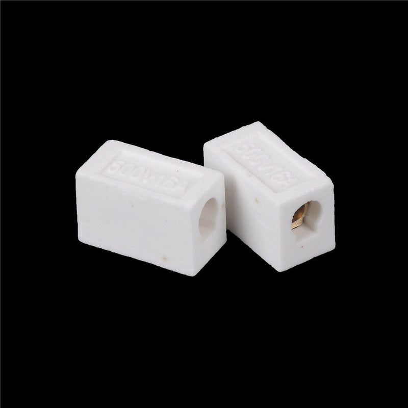 2Pcs High Temperature Ceramic Connector Block 30A 1 Way.HJS Gw