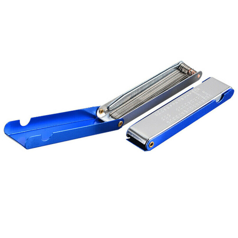 2Pcs welding torch nozzle tip cleaner tool 13 in 1 in a blue case 0.38-1.54m Gn