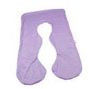 Pregnancy Pillow Case Replace Cover Fits 46"x26" U Shape Body Pillow Violet