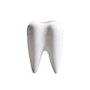 Tooth Shape White Ceramic Flower Pot Modern Design Teeth Desktop Plan Decor A5M6