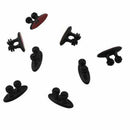 8Pcs Car Charger Line Headphone / USB Cable Car Clip Interior Accessories Black