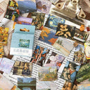 45Pcs/Set Stamps Paper Stickers Travel Floral Scrapbooking Masking Decor. D G3S9