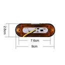 10x Amber 4 LED Clearance Side Marker Light for Car Truck Trailer Pickup 12-24V