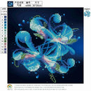 DIY 5D Diamond Embroidery Painting Blue Flower Cross Stitch Home Decor