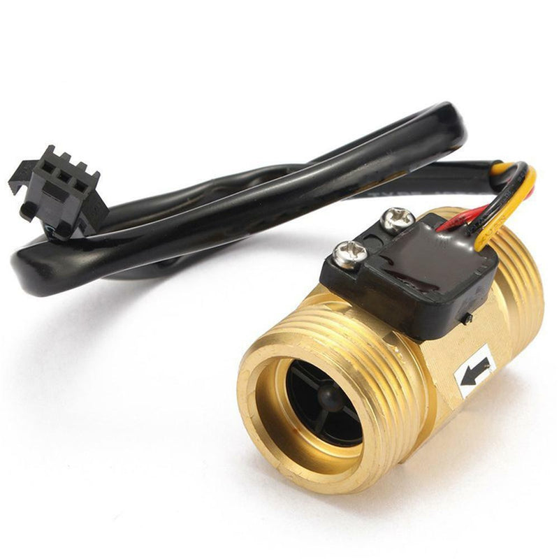 G3/4'' DN20 Copper Hall Effect Water Flow Sensor Flow Meter Pro AU D T0K4