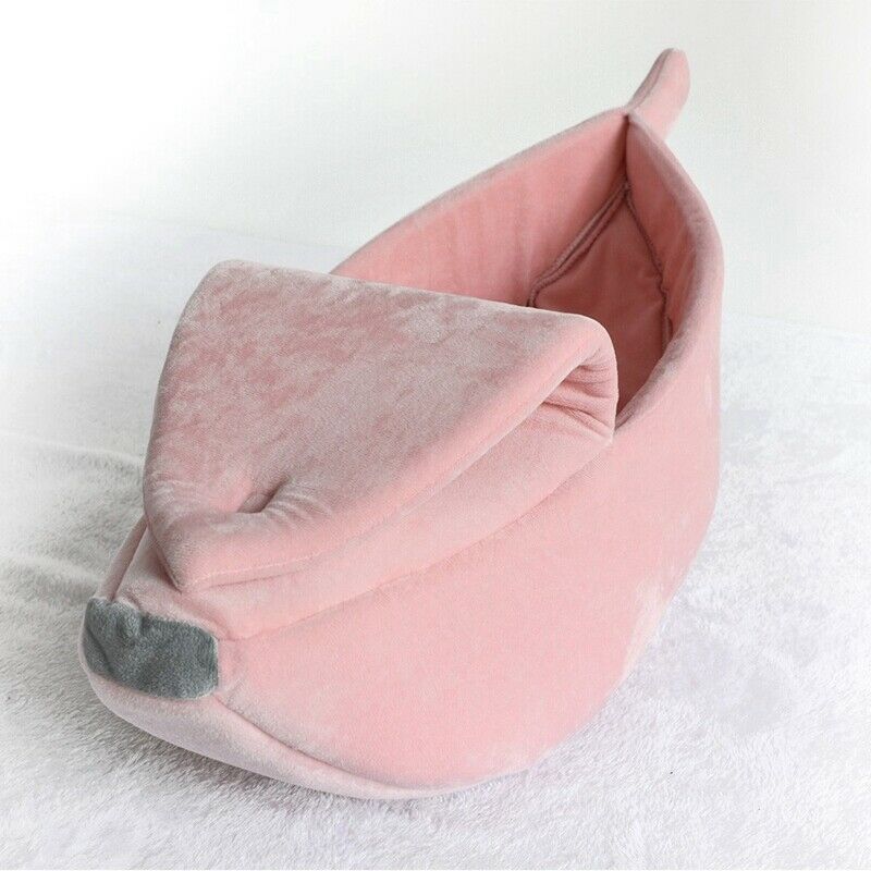 Pet Banana Bed Dog Mat Soft Cotton Warm Pet Blanket Sleeping Bed Cover Mat