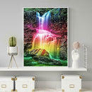5D DIY Full Drill Diamond Painting Rainbow Waterfall Embroidery Mosaic Kit