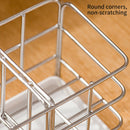 Stainless Steel Drain Rack Kitchen Bathroom Smooth Space Saving Brush Rustproof