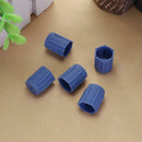 5pcs Air Conditioner Charging Port Service Cap Protective Dust Cap Blue