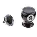 Collectible Gift Aluminum Pool Billiard Ball Ashtray with base Black 8