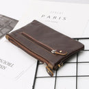 Men Retro Small Purse Zipper Wallet Coin Key Card Holder Case Pouch Wrist Bag
