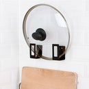2pcs Restaurant Wall Mounted Multipurpose Iron Art Cutting Board Pot Lid Holder