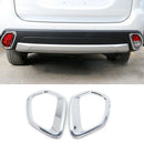 2Pcs Car Back Rear Fog Light Lamp Cover Trim For Mitsubishi Outlander 2017/2016