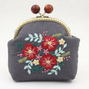 Metal Kiss Clasp Lock Arch Frame for Wallet Bag Sewing Handbag 24.5cm Grey