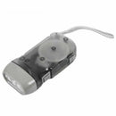 3 LED Dynamo Wind Up Flashlight Torch Light Hand Press Camping grey B7V1