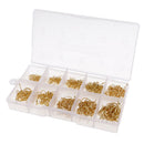 Pack of 500pcs Strong Power Fishing Hooks Barbed Hooks 3-12