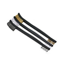 Mini Wire Brush Set Steel Brass Nylon Cleaning Polishing Metal Rust Tool 3Pcs