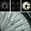 New 12pcs Bicycle Spoke Warning Reflective Tube Clip Bike Reflector Wheel Lamp