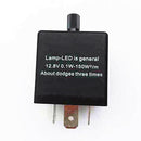 Replacement Adjustable Car LED Flasher 3Pin Black Relay For