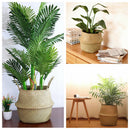 Foldable Rattan Hanging Flower Pot Planter Laundry Storage Basket Xmas Decor JR