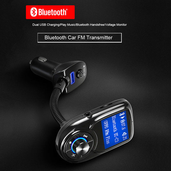 Car Bluetooth Kit Wireless Radio Adapter MP3 Player USB Charger Speakerphone