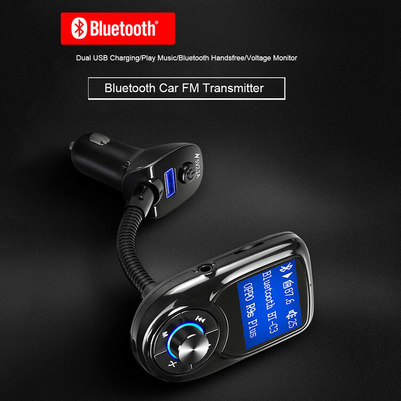 Car Bluetooth Kit Wireless Radio Adapter MP3 Player USB Charger Speakerphone