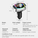 Car Bluetooth FM Transmitter Type-C PD Fast Charge Kit Hands-Free Call