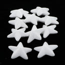10x Party Star Polystyrene Foam Oraments DIY Decors Christmas Hanging Props