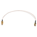 New cable RP.SMA male jack to female plug bulkhead crimp RG316 pigtail 30cm B Gw